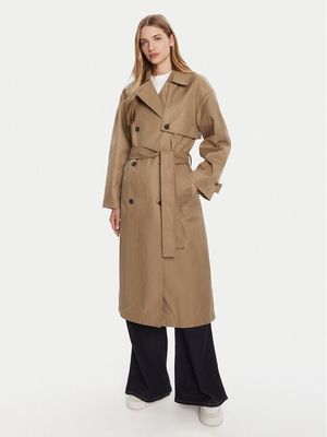 Płaszcz damski jesienny casual Calvin Klein ze sklepu: MODIVO w kategorii: Płaszcze damskie - zdjęcie WP-EBWP-BKLVO-LN0_0000305049285