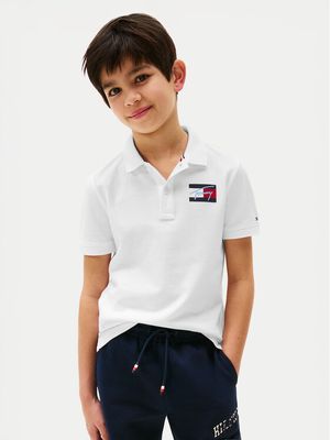 T-shirt chłopięce na lato Tommy Hilfiger ze sklepu: MODIVO w kategorii: T-shirty chłopięce - zdjęcie WP-EBWP-BKLVO-LN0_0000305050199