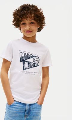 T-shirt chłopięce na lato Tommy Hilfiger ze sklepu: MODIVO w kategorii: T-shirty chłopięce - zdjęcie WP-EBWP-BKLVO-LN0_0000305050359