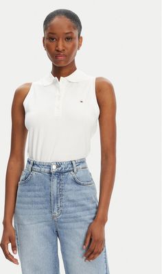 Bluzka damska casual Tommy Hilfiger ze sklepu: MODIVO w kategorii: Bluzki damskie - zdjęcie WP-EBWP-BKLVO-LN0_0000305057228