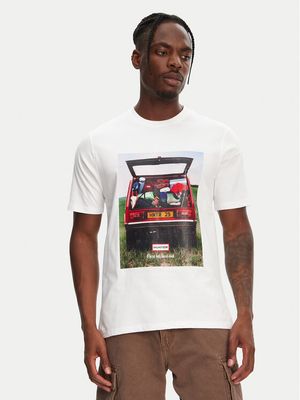 T-shirt męski na wiosnę młodzieżowy Hunter ze sklepu: MODIVO w kategorii: T-shirty męskie - zdjęcie WP-EBWP-BKLVO-LN0_0000305062222