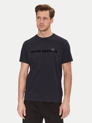 T-shirt męski na wiosnę w stylu młodzieżowym Moose Knuckles ze sklepu: MODIVO w kategorii: T-shirty męskie - zdjęcie WP-EBWP-BKLVO-LN0_0000305089113