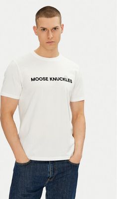 Moose Knuckles - T-shirt męski na wiosnę młodzieżowy ze sklepu: MODIVO w kategorii: T-shirty męskie - zdjęcie WP-EBWP-BKLVO-LN0_0000305089120