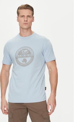T-shirt męski w stylu młodzieżowym wiosenny Napapijri ze sklepu: MODIVO w kategorii: T-shirty męskie - zdjęcie WP-EBWP-BKLVO-LN0_0000305101945