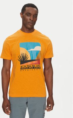 T-shirt męski sportowy Napapijri ze sklepu: MODIVO w kategorii: T-shirty męskie - zdjęcie WP-EBWP-BKLVO-LN0_0000305102331