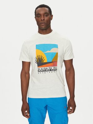 T-shirt męski młodzieżowy Napapijri ze sklepu: MODIVO w kategorii: T-shirty męskie - zdjęcie WP-EBWP-BKLVO-LN0_0000305102355