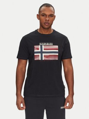 T-shirt męski Napapijri ze sklepu: MODIVO w kategorii: T-shirty męskie - zdjęcie WP-EBWP-BKLVO-LN0_0000305102423