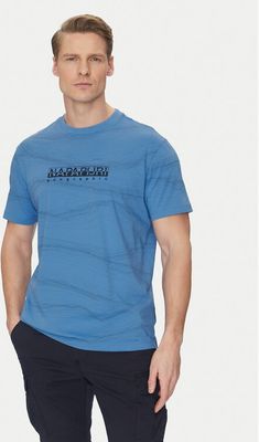 T-shirt męski w sportowym stylu młodzieżowy Napapijri ze sklepu: MODIVO w kategorii: T-shirty męskie - zdjęcie WP-EBWP-BKLVO-LN0_0000305102614
