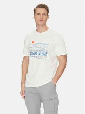 Napapijri - T-shirt męski na wiosnę ze sklepu: MODIVO w kategorii: T-shirty męskie - zdjęcie WP-EBWP-BKLVO-LN0_0000305102751