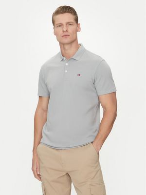 T-shirt męski casual Napapijri ze sklepu: MODIVO w kategorii: T-shirty męskie - zdjęcie WP-EBWP-BKLVO-LN0_0000305102942