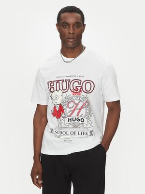 HUGO - T-shirt męski w stylu młodzieżowym ze sklepu: MODIVO w kategorii: T-shirty męskie - zdjęcie WP-EBWP-BKLVO-LN0_0000305105646
