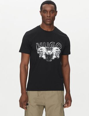 T-shirt męski HUGO ze sklepu: MODIVO w kategorii: T-shirty męskie - zdjęcie WP-EBWP-BKLVO-LN0_0000305105660