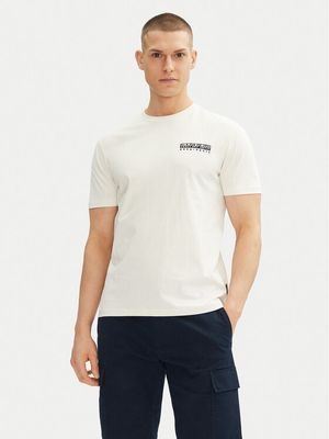 T-shirt męski na lato Napapijri ze sklepu: MODIVO w kategorii: T-shirty męskie - zdjęcie WP-EBWP-BKLVO-LN0_0000305119636