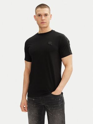 T-shirt męski casual Karl Lagerfeld ze sklepu: MODIVO w kategorii: T-shirty męskie - zdjęcie WP-EBWP-BKLVO-LN0_0000305124302