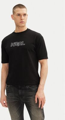 T-shirt męski w stylu młodzieżowym Karl Lagerfeld ze sklepu: MODIVO w kategorii: T-shirty męskie - zdjęcie WP-EBWP-BKLVO-LN0_0000305124838