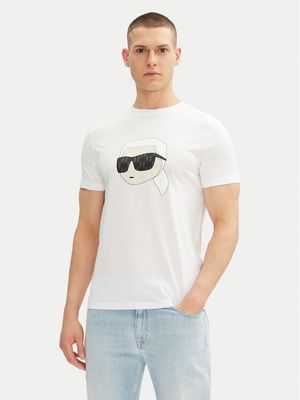 T-shirt męski na wiosnę Karl Lagerfeld ze sklepu: MODIVO w kategorii: T-shirty męskie - zdjęcie WP-EBWP-BKLVO-LN0_0000305124968