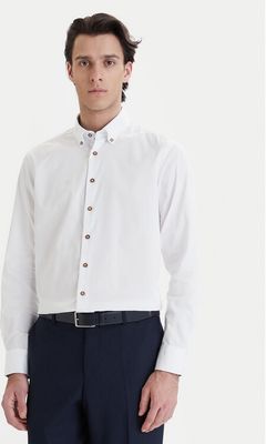 Koszula męska z kołnierzykiem button down elegancka Bugatti ze sklepu: MODIVO w kategorii: Koszule męskie - zdjęcie WP-EBWP-BKLVO-LN0_0000305127402