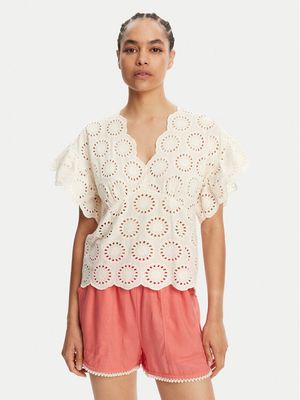 Bluzka damska casual wiosenna Twinset ze sklepu: MODIVO w kategorii: Bluzki damskie - zdjęcie WP-EBWP-BKLVO-LN0_0000305136459