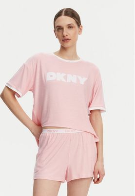 Piżama z napisami casual DKNY ze sklepu: MODIVO w kategorii: Piżamy damskie - zdjęcie WP-EBWP-BKLVO-LN0_0000305145581