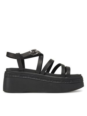 Sandały damskie na lato Tommy Jeans ze sklepu: MODIVO w kategorii: Sandały damskie - zdjęcie WP-EBWP-BKLVO-LN0_0000305159663