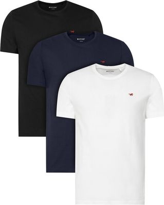 T-shirt męski na lato Mustang ze sklepu: MODIVO w kategorii: T-shirty męskie - zdjęcie WP-EBWP-BKLVO-LN0_0000305165213