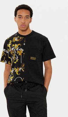 T-shirt męski w stylu młodzieżowym Versace Jeans Couture ze sklepu: MODIVO w kategorii: T-shirty męskie - zdjęcie WP-EBWP-BKLVO-LN0_0000305214461