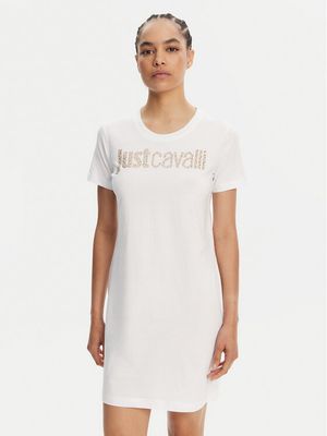 Sukienka prosta casualowa Just Cavalli ze sklepu: MODIVO w kategorii: Sukienki - zdjęcie WP-EBWP-BKLVO-LN0_0000305216328