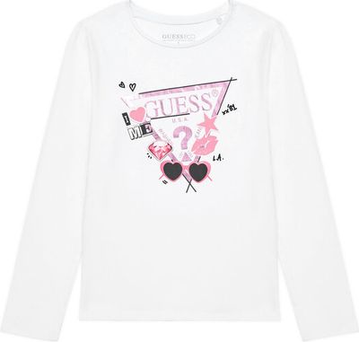 Bluzka dziewczęca letnia Guess ze sklepu: MODIVO w kategorii: Bluzki dziewczęce - zdjęcie WP-EBWP-BKLVO-LN0_0000305227751