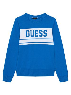 Sweter chłopięcy Guess ze sklepu: MODIVO w kategorii: Swetry chłopięce - zdjęcie WP-EBWP-BKLVO-LN0_0000305229236