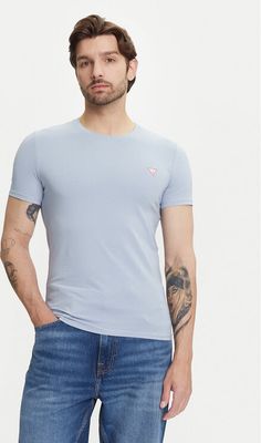 Guess - T-shirt męski na wiosnę ze sklepu: MODIVO w kategorii: T-shirty męskie - zdjęcie WP-EBWP-BKLVO-LN0_0000305230201