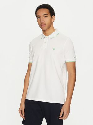T-shirt męski na wiosnę U.S Polo Assn. ze sklepu: MODIVO w kategorii: T-shirty męskie - zdjęcie WP-EBWP-BKLVO-LN0_0000305230331