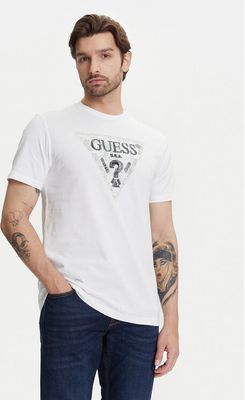 T-shirt męski w stylu młodzieżowym Guess ze sklepu: MODIVO w kategorii: T-shirty męskie - zdjęcie WP-EBWP-BKLVO-LN0_0000305230485