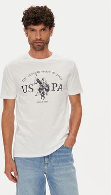 T-shirt męski w stylu młodzieżowym U.S Polo Assn. ze sklepu: MODIVO w kategorii: T-shirty męskie - zdjęcie WP-EBWP-BKLVO-LN0_0000305230751