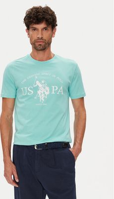 T-shirt męski na wiosnę U.S Polo Assn. ze sklepu: MODIVO w kategorii: T-shirty męskie - zdjęcie WP-EBWP-BKLVO-LN0_0000305230775