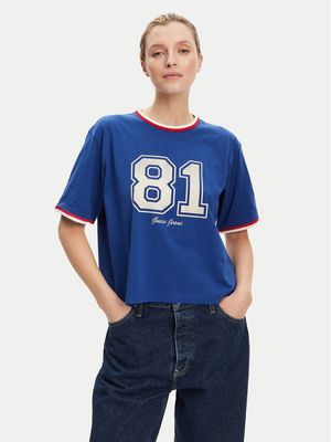 Bluzka damska wiosenna Guess Jeans ze sklepu: MODIVO w kategorii: Bluzki damskie - zdjęcie WP-EBWP-BKLVO-LN0_0000305237248