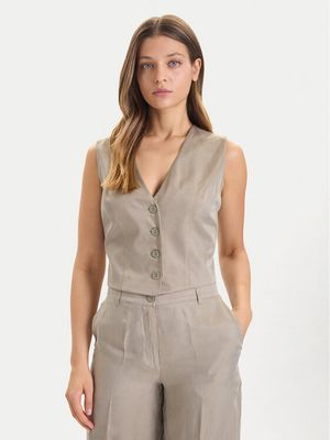 Guess - Kamizelka damska casual wiosenna ze sklepu: MODIVO w kategorii: Kamizelki damskie - zdjęcie WP-EBWP-BKLVO-LN0_0000305237347