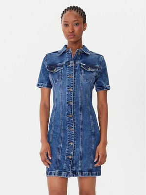 Sukienka casualowa Guess Jeans ze sklepu: MODIVO w kategorii: Sukienki - zdjęcie WP-EBWP-BKLVO-LN0_0000305238535