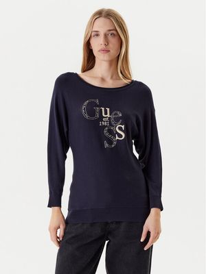 Sweter damski casual Guess ze sklepu: MODIVO w kategorii: Swetry damskie - zdjęcie WP-EBWP-BKLVO-LN0_0000305239334