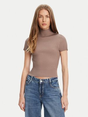 Guess - różowy Sweter damski casualowy ze sklepu: MODIVO w kategorii: Swetry damskie