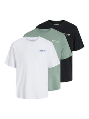 T-shirt męski casualowy Jack & Jones ze sklepu: MODIVO w kategorii: T-shirty męskie - zdjęcie WP-EBWP-BKLVO-LN0_0000305268839