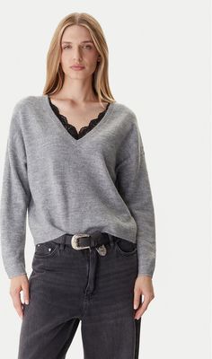 Sweter damski casual ONLY ze sklepu: MODIVO w kategorii: Swetry damskie - zdjęcie WP-EBWP-BKLVO-LN0_0000305271372