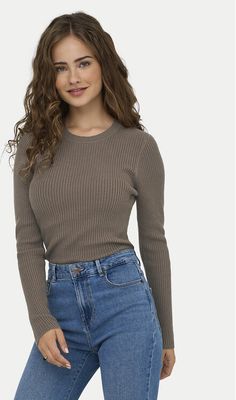Sweter damski casualowy ONLY ze sklepu: MODIVO w kategorii: Swetry damskie - zdjęcie WP-EBWP-BKLVO-LN0_0000305271495