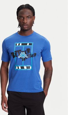 T-shirt męski młodzieżowy Kappa ze sklepu: MODIVO w kategorii: T-shirty męskie - zdjęcie WP-EBWP-BKLVO-LN0_0000305286185