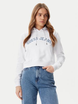 Bluza damska w stylu młodzieżowym Guess Jeans ze sklepu: MODIVO w kategorii: Bluzy damskie - zdjęcie WP-EBWP-BKLVO-LN0_0000305309648