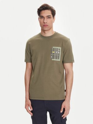 T-shirt męski w stylu młodzieżowym BOSS ze sklepu: MODIVO w kategorii: T-shirty męskie - zdjęcie WP-EBWP-BKLVO-LN0_0000305333926