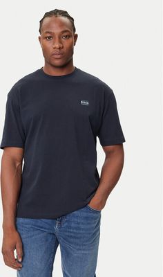 T-shirt męski na wiosnę BOSS ze sklepu: MODIVO w kategorii: T-shirty męskie - zdjęcie WP-EBWP-BKLVO-LN0_0000305333995