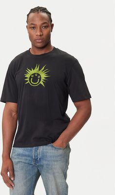 T-shirt męski HUGO ze sklepu: MODIVO w kategorii: T-shirty męskie - zdjęcie WP-EBWP-BKLVO-LN0_0000305336026