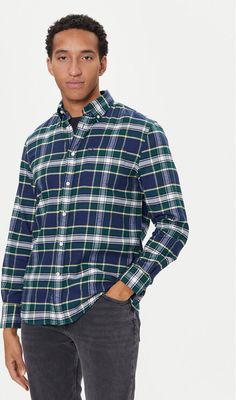 Koszula męska jesienna casual Tommy Hilfiger ze sklepu: MODIVO w kategorii: Koszule męskie - zdjęcie WP-EBWP-BKLVO-LN0_0000305344298