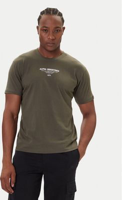 T-shirt męski na wiosnę Alpha Industries ze sklepu: MODIVO w kategorii: T-shirty męskie - zdjęcie WP-EBWP-BKLVO-LN0_0000305346148