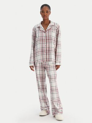 Piżama w nadruki Tommy Hilfiger ze sklepu: MODIVO w kategorii: Piżamy damskie - zdjęcie WP-EBWP-BKLVO-LN0_0000305357960